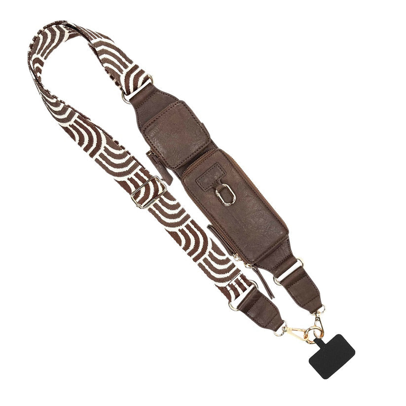 Hands-Free RFID Crossbody Phone Strap Wallet – Adjustable Phone Lanyard with Card, ID & Essentials Storage