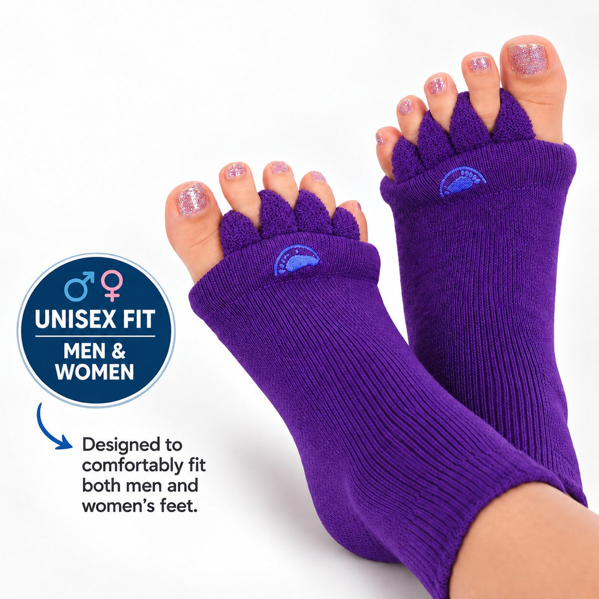 Foot Alignment Socks – Gentle Toe Separation for Crowded Toes & Everyday Comfort
