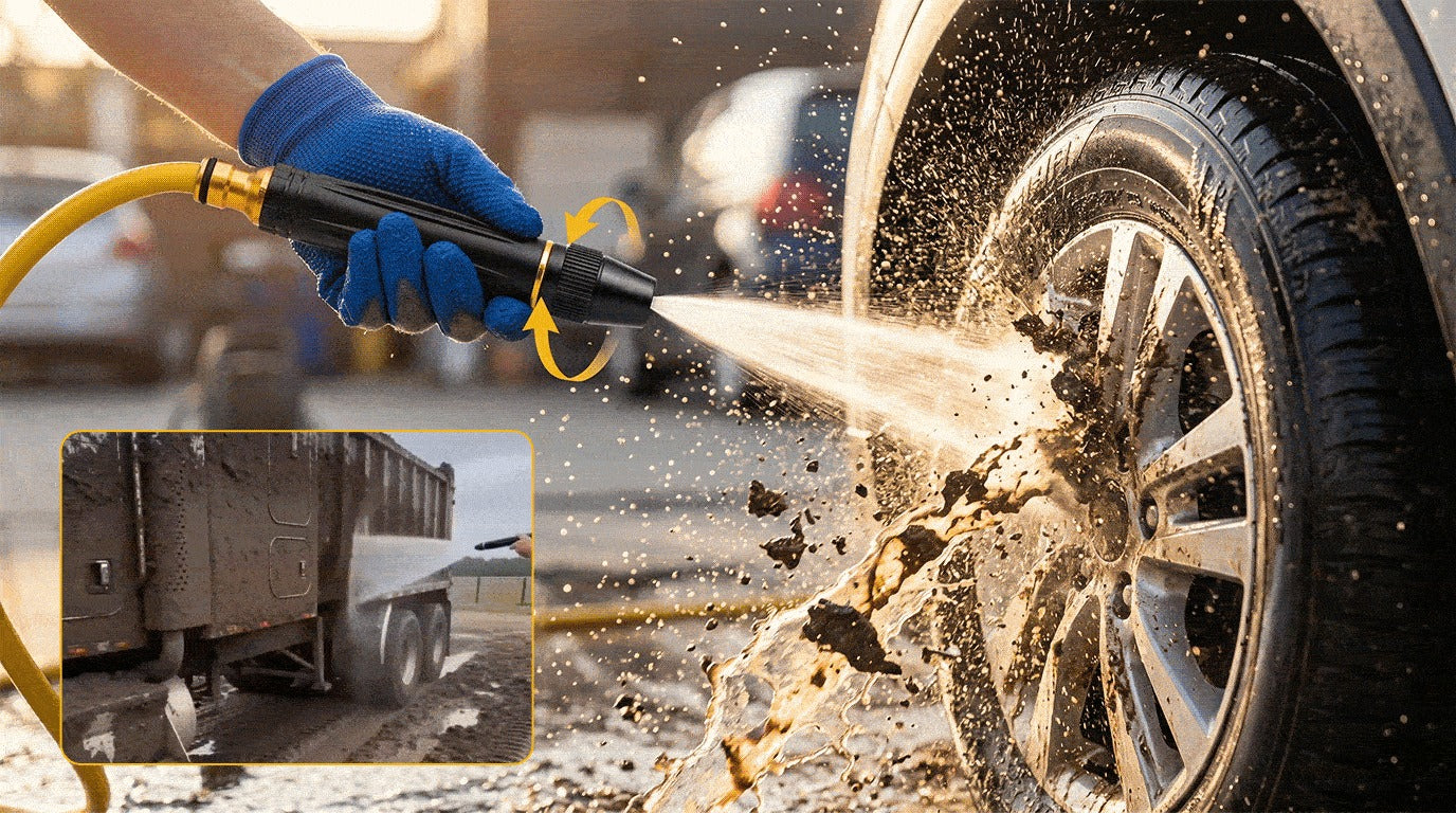 Heavy Duty Metal Hose Nozzle – Turn Your Garden Hose Into a Powerful Cleaning Tool