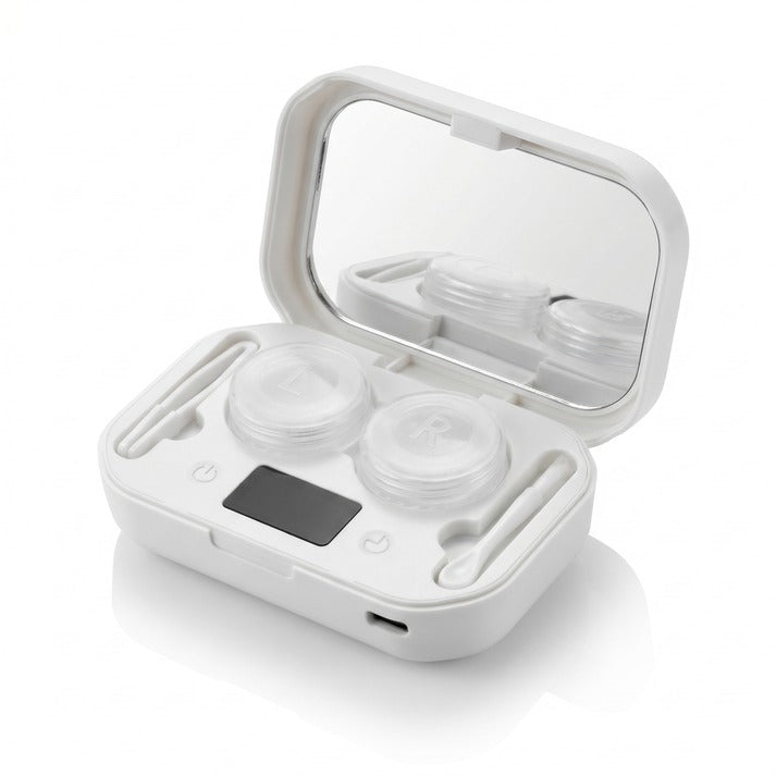 Ultrasonic Contact Lens Cleaner – Rechargeable Deep Cleaning Case