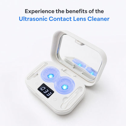Ultrasonic Contact Lens Cleaner – Rechargeable Deep Cleaning Case