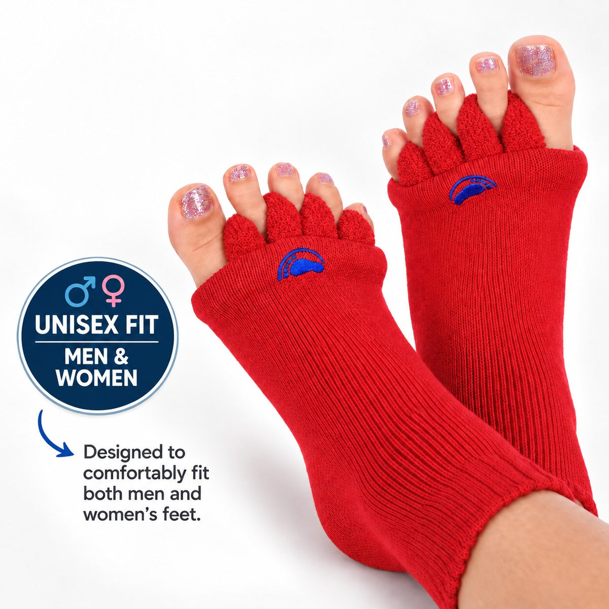 Foot Alignment Socks – Gentle Toe Separation for Crowded Toes & Everyday Comfort
