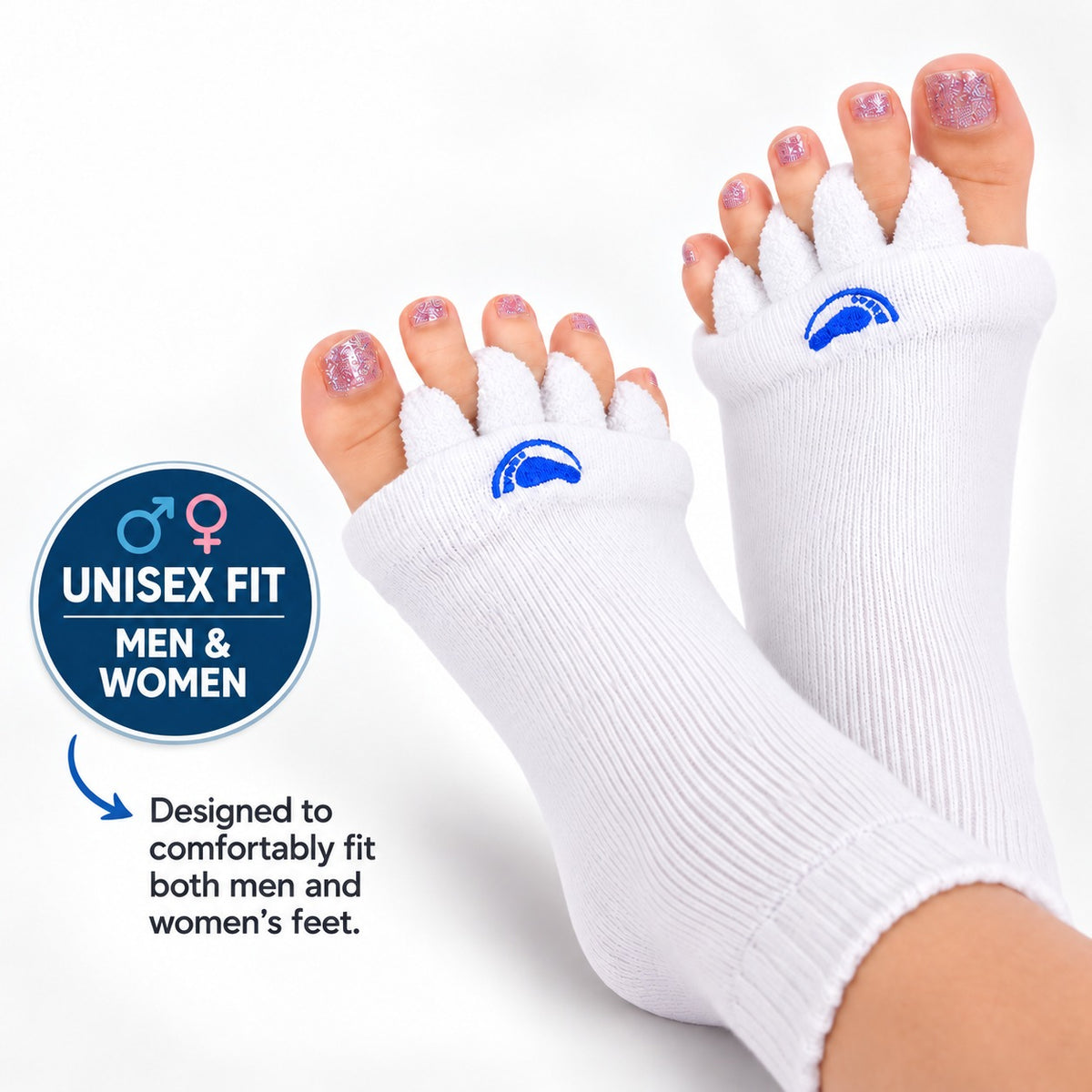 Foot Alignment Socks – Gentle Toe Separation for Crowded Toes & Everyday Comfort