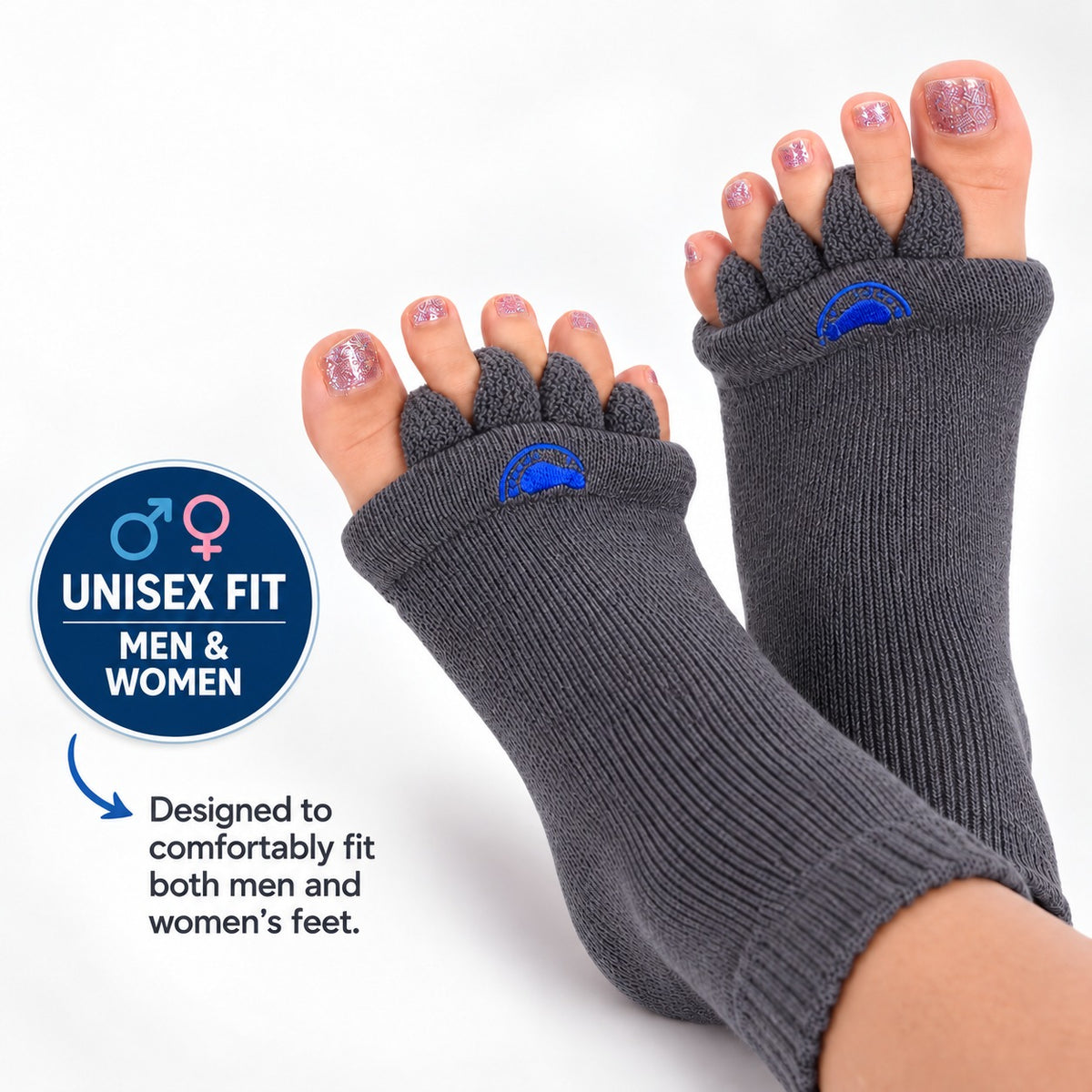 Foot Alignment Socks – Gentle Toe Separation for Crowded Toes & Everyday Comfort
