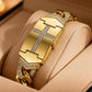 Sparkling Crystal Cross Hidden Watch Bracelet