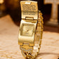 Sparkling Crystal Cross Hidden Watch Bracelet