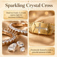 Sparkling Crystal Cross Hidden Watch Bracelet