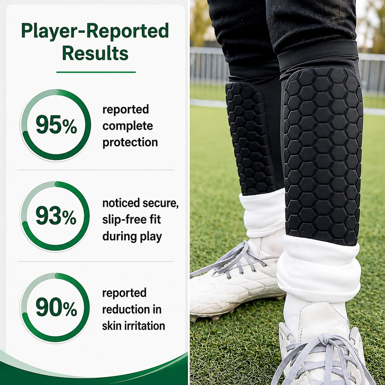 Lightweight Honeycomb Soccer Shin Guards