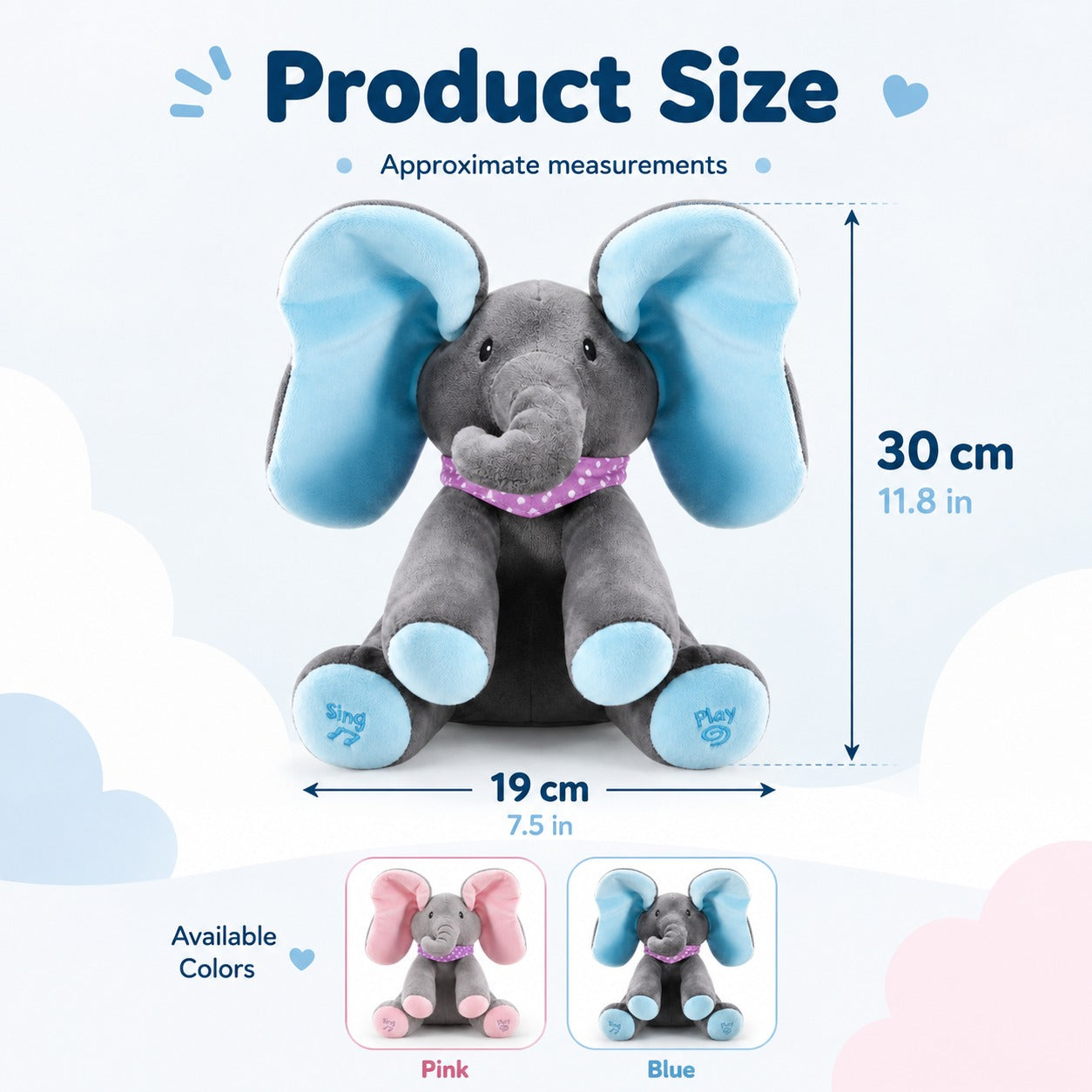 Peek-a-Boo Elephant Plush
