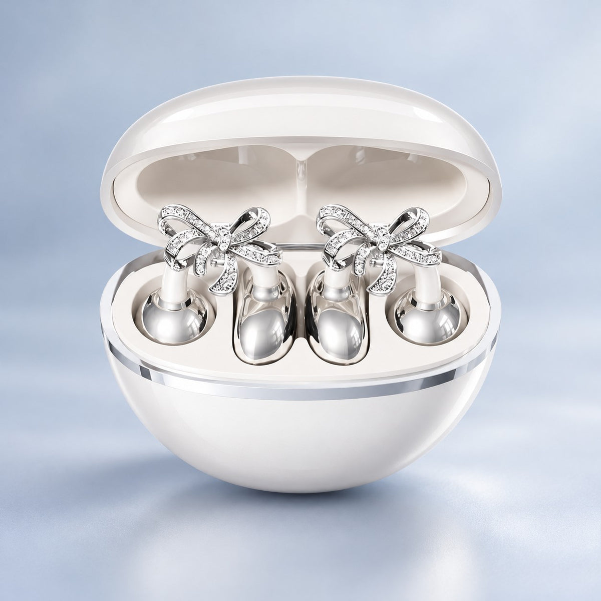 Bow Charm Clip-On Earbuds
