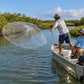 Easy Throw Bait Cast Net with Weighted Edge
