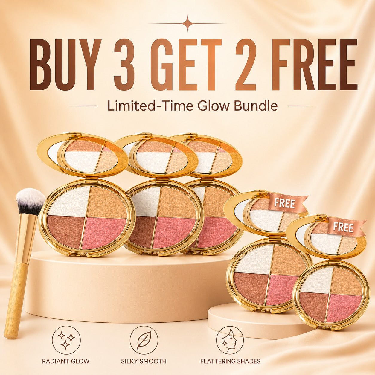Glow Wardrobe™ 4-in-1 Face & Eye Highlight Palette