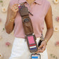 Hands-Free RFID Crossbody Phone Strap Wallet