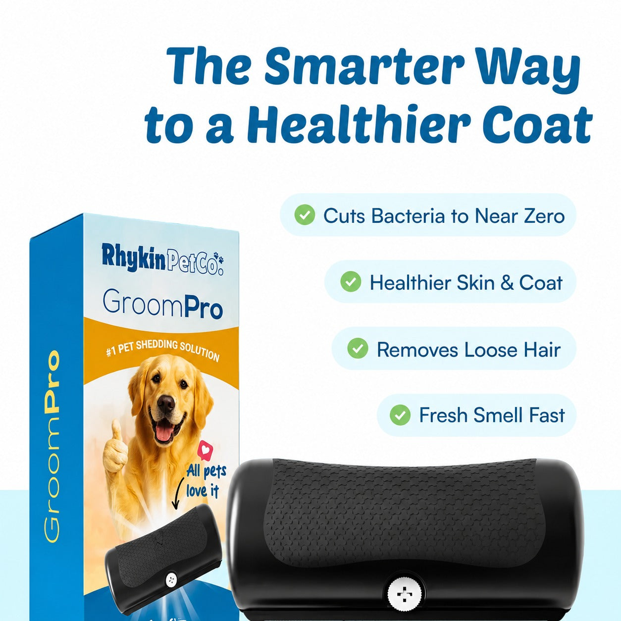 GroomPro™ Professional Dog Shedding Brush