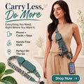 Hands-Free RFID Crossbody Phone Strap Wallet – Adjustable Phone Lanyard with Card, ID & Essentials Storage