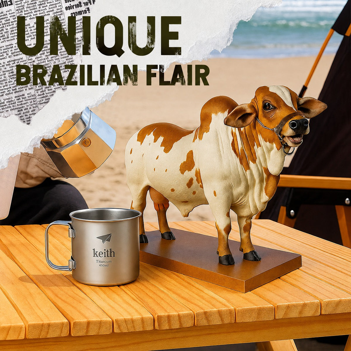 Nelore Bull Liquor Dispenser – A Fun, Eye-Catching Centerpiece for Your Home Bar