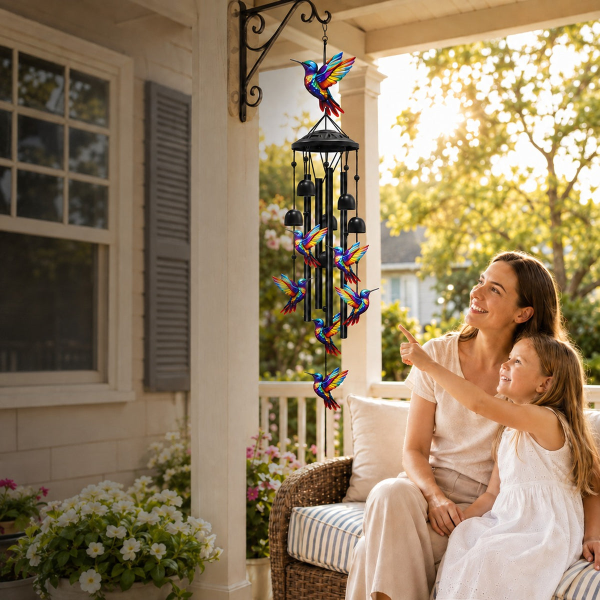 🌸 Rainbow Garden Chime – Beauty in Every Breeze