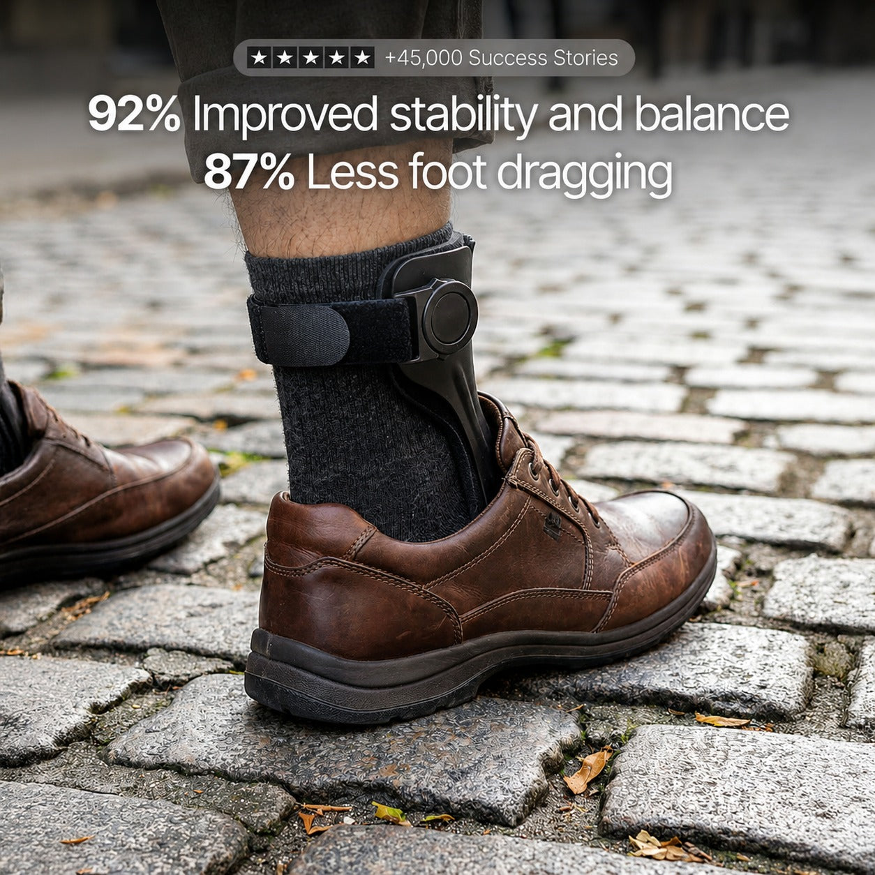 Adjustable Foot Drop AFO Brace – Lightweight Walking Support for Better Stability