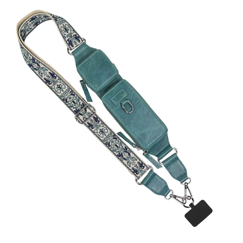 Hands-Free RFID Crossbody Phone Strap Wallet