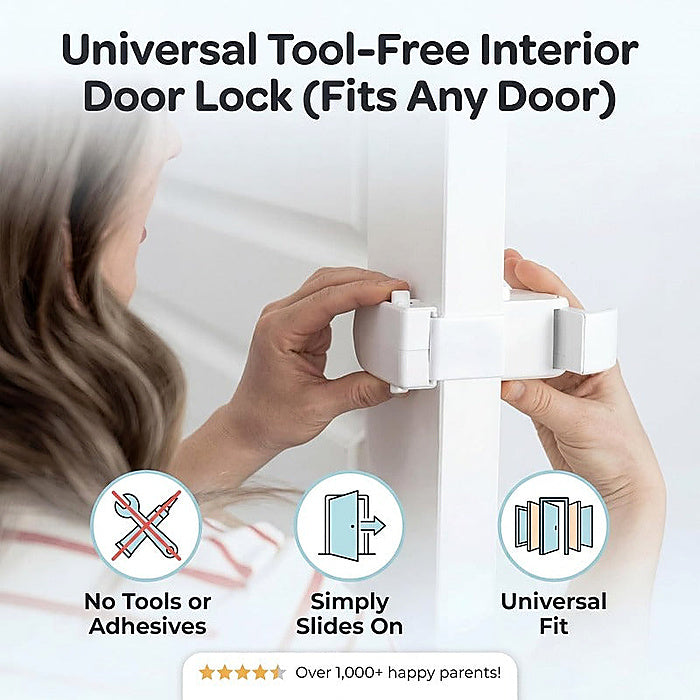 Tool-Free Child Safety Door Lock