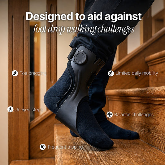 Adjustable Foot Drop AFO Brace – Lightweight Walking Support for Better Stability