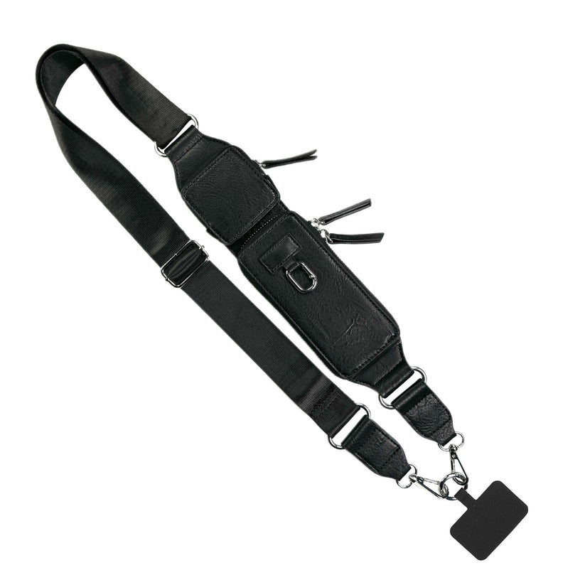 Hands-Free RFID Crossbody Phone Strap Wallet