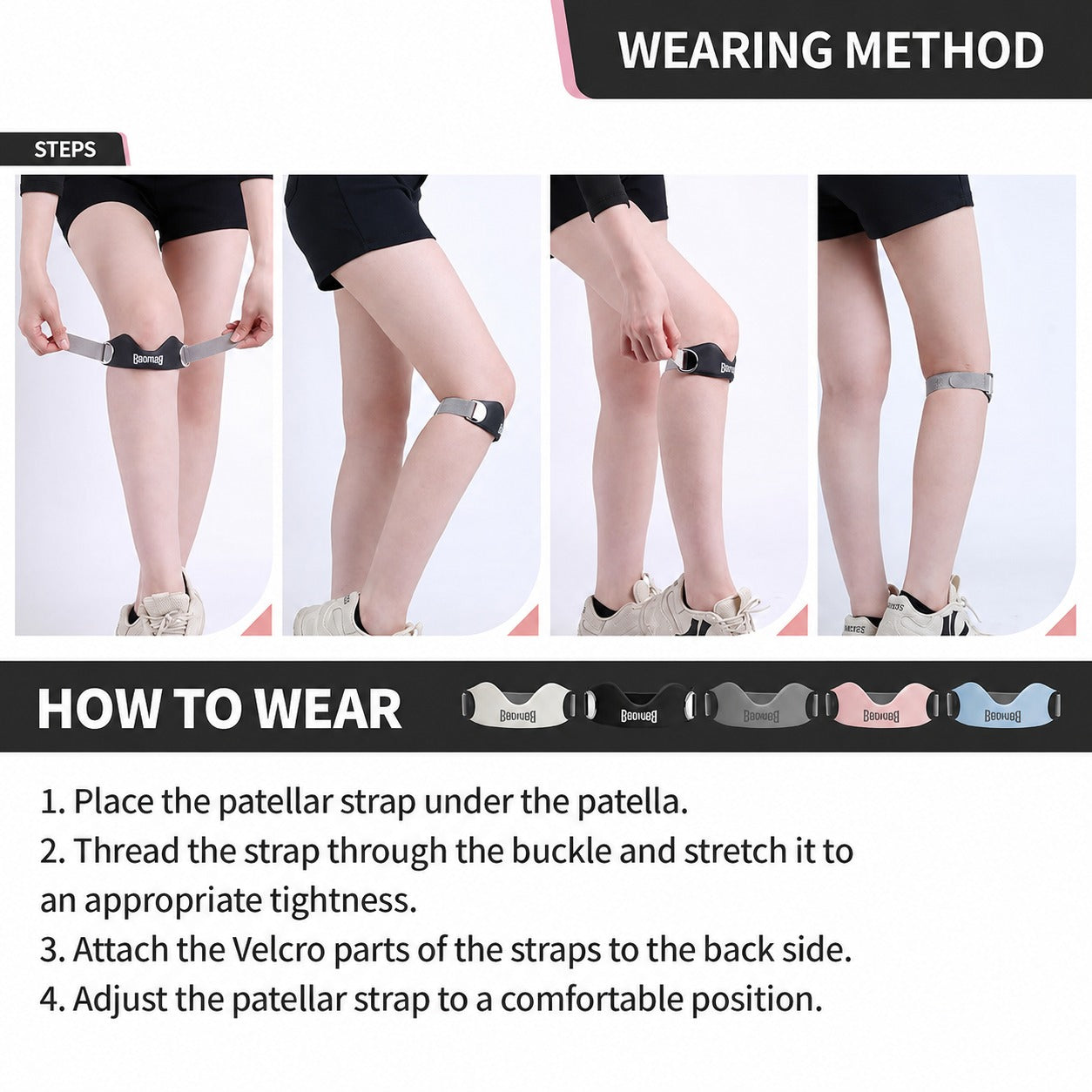 FlexFit Knee Support Straps