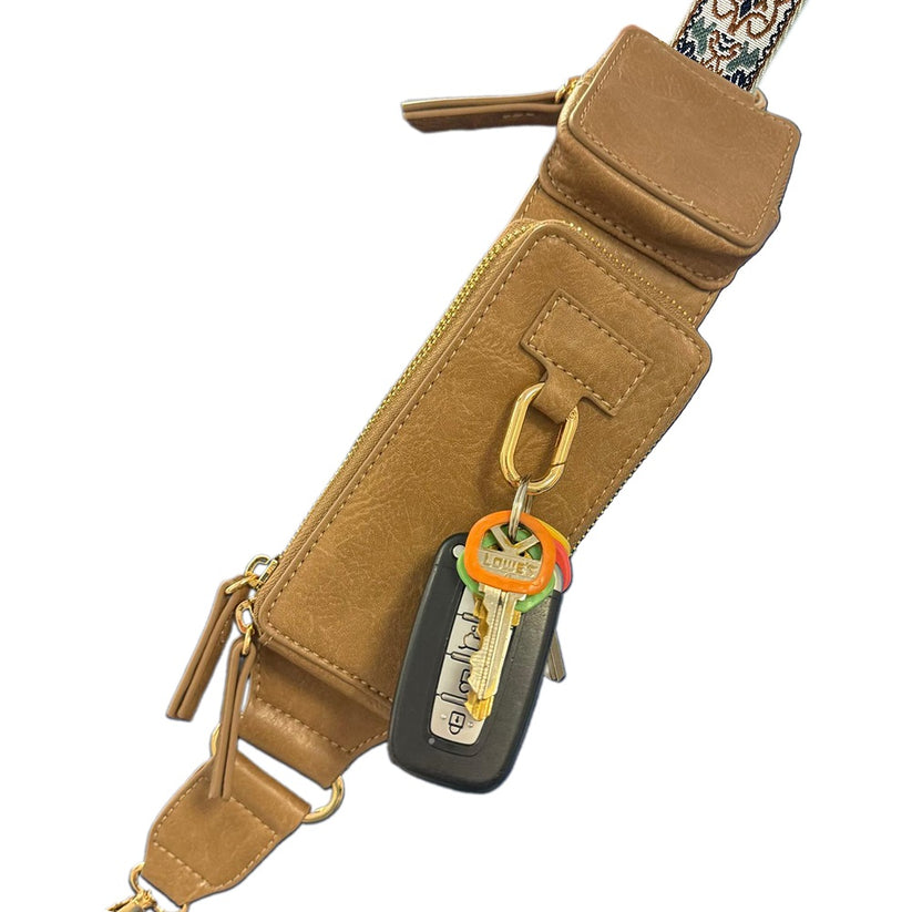 Hands-Free RFID Crossbody Phone Strap Wallet – Adjustable Phone Lanyard with Card, ID & Essentials Storage