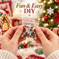 DIY Pearl Art Christmas House Kit – Relaxing 3D Craft – Sparkling Holiday Décor for Home & Gifts