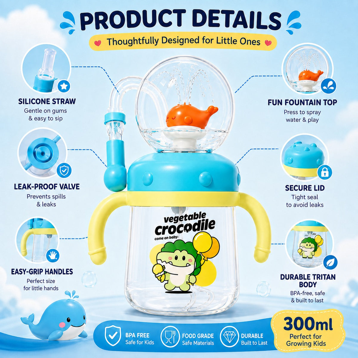 Fountain Sippy Cup – Make Every Sip More Fun