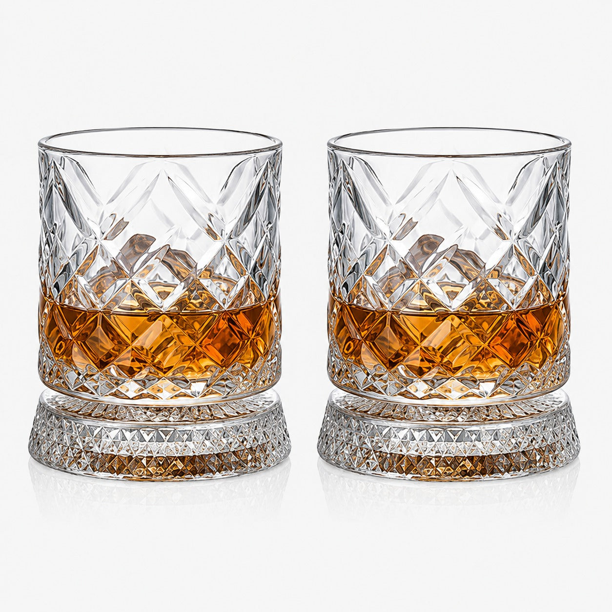360° Kinetic Rotating Crystal Whiskey Glass