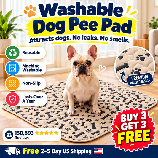 Reusable Dog Pee Pad – Keep Floors Dry & Make Potty Training Easier