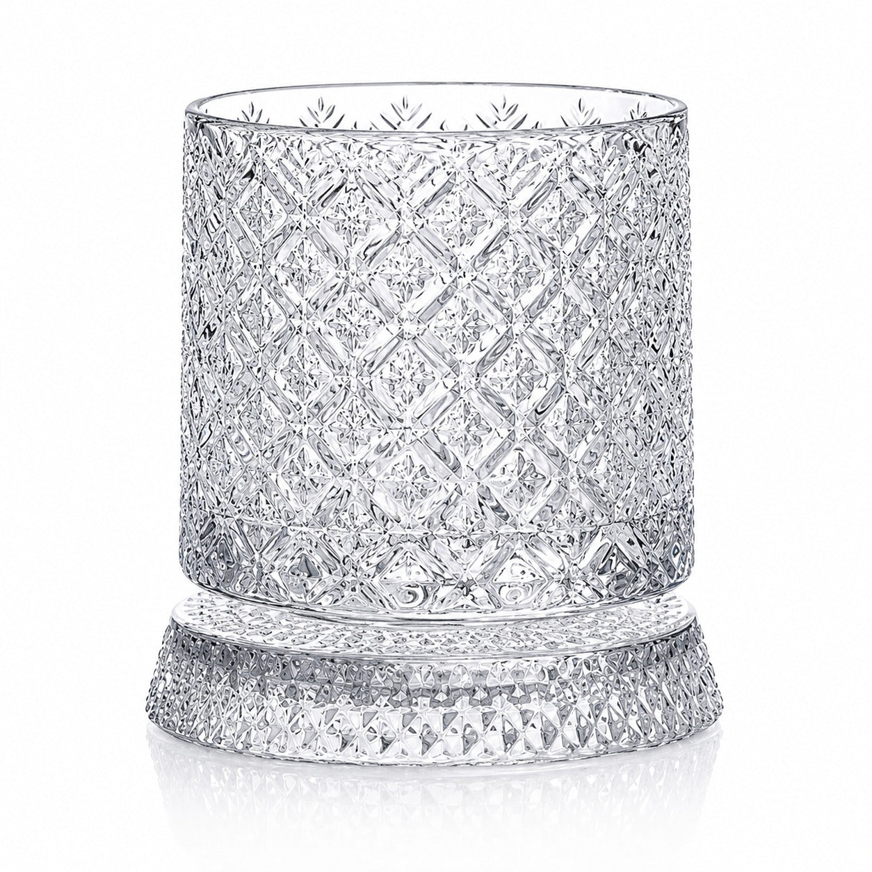360° Kinetic Rotating Crystal Whiskey Glass