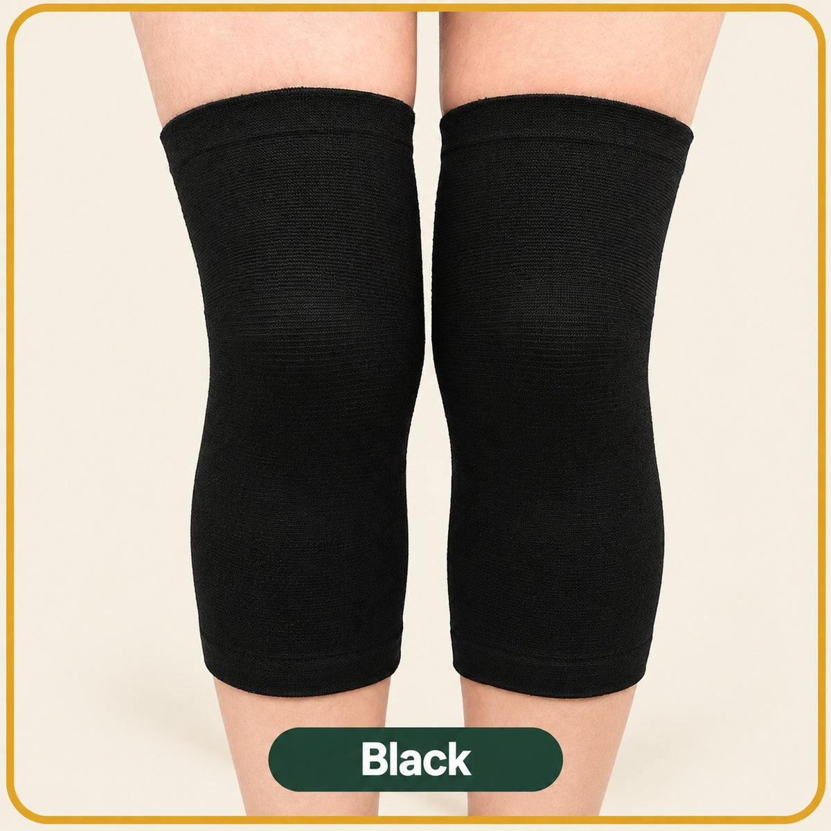 Bamboo Charcoal Knee Sleeves - Soft Breathable Support (1 Pair)
