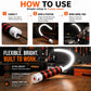 Flexible Hands-Free Work Light – Light Tight Spaces With Both Hands Free