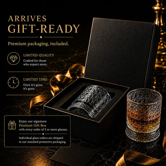 360° Kinetic Rotating Crystal Whiskey Glass