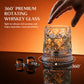 360° Kinetic Rotating Crystal Whiskey Glass