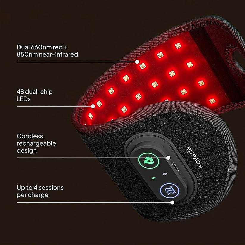 Red Light Wrist Wrap for Carpal Tunnel Comfort & Everyday Relief