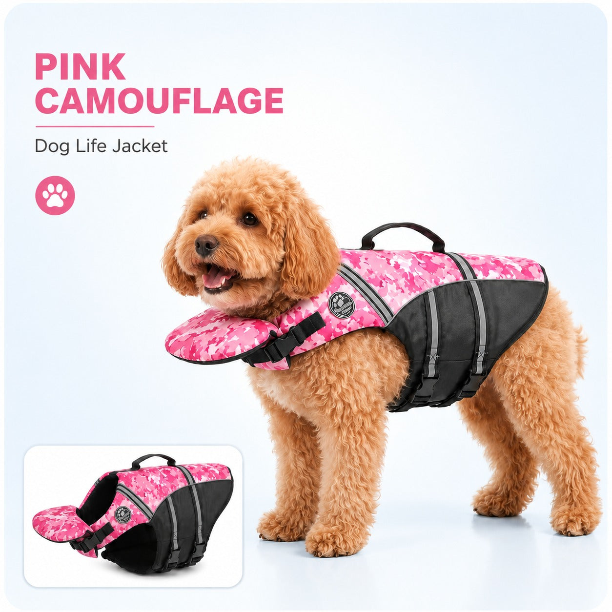 Dog Life Jacket with Chin Support