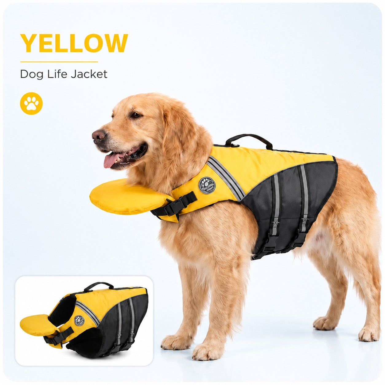 Dog Life Jacket with Chin Support