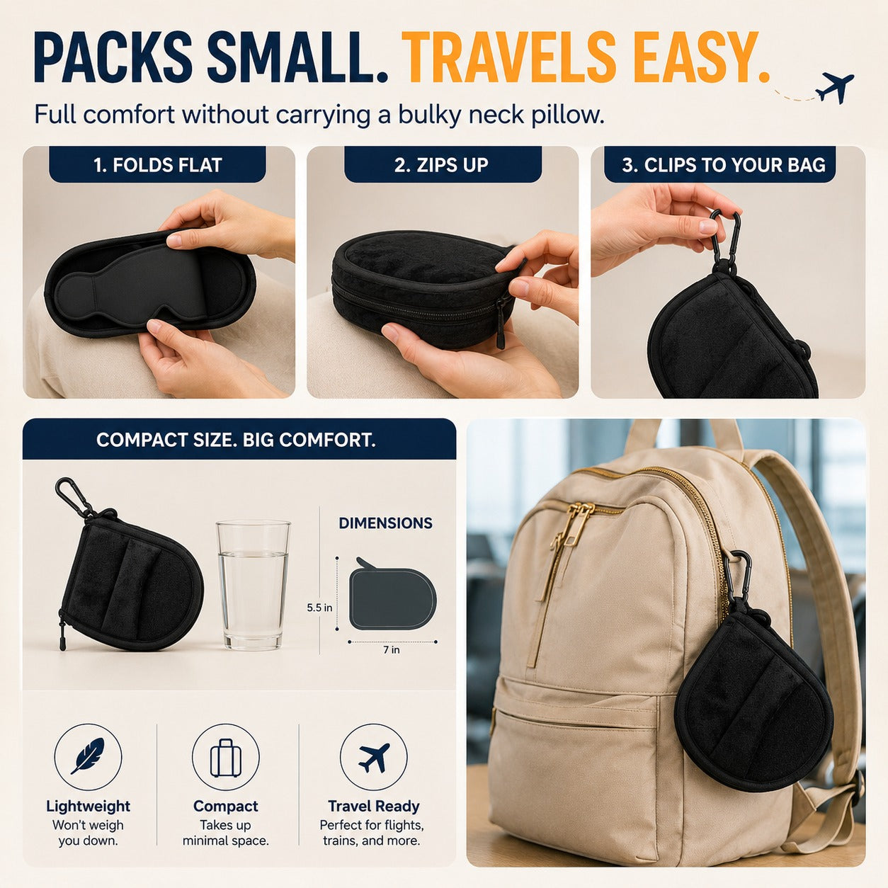 Sleep Upright Travel Mask