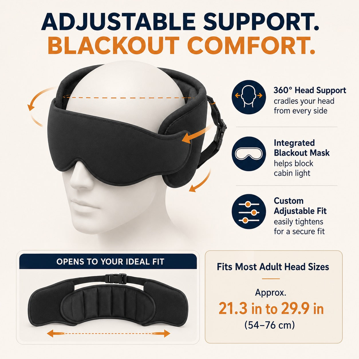 Sleep Upright Travel Mask