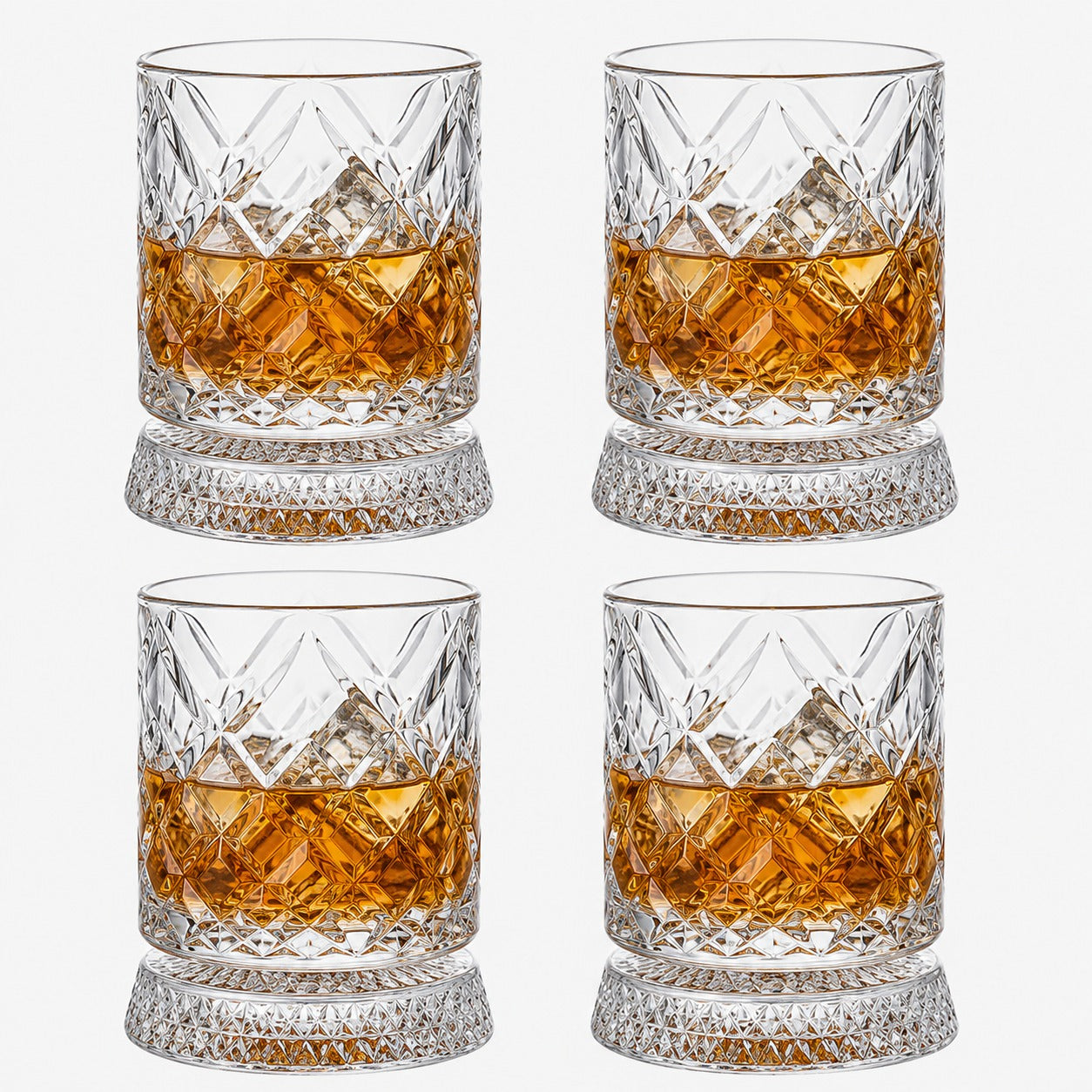 360° Kinetic Rotating Crystal Whiskey Glass