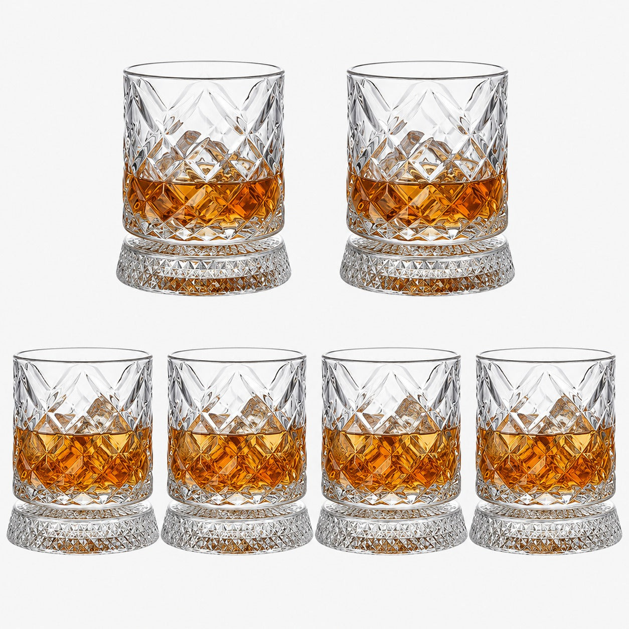 360° Kinetic Rotating Crystal Whiskey Glass