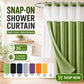 Snap-On Shower Curtain