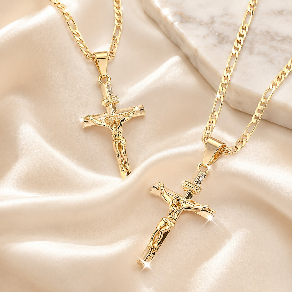 Sacred Grace INRI Crucifix Necklace – A Timeless Symbol of Faith