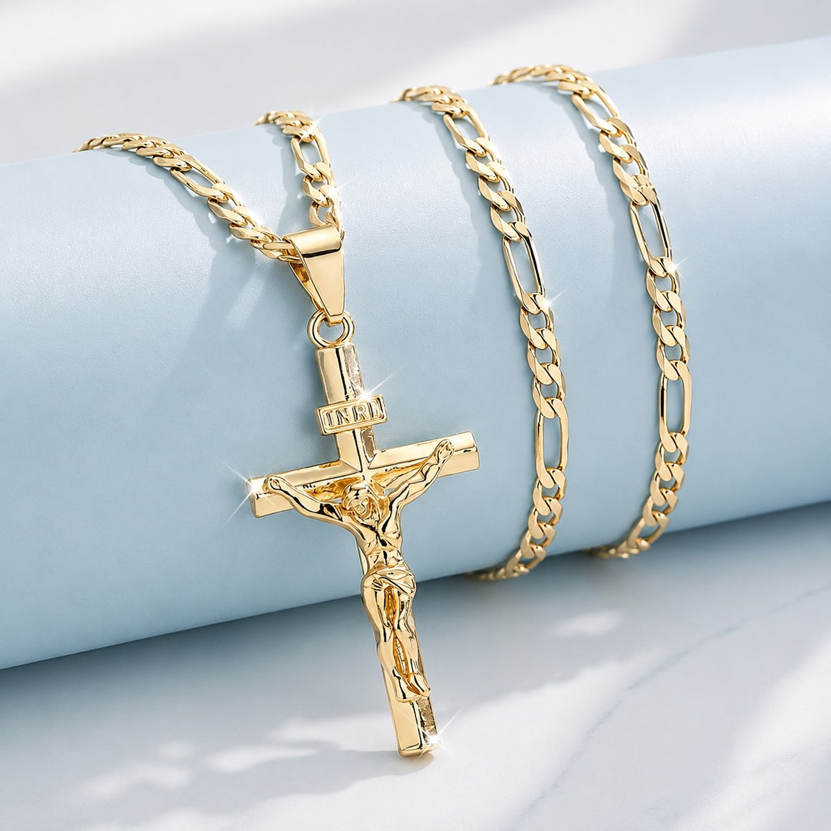 Sacred Grace INRI Crucifix Necklace – A Timeless Symbol of Faith