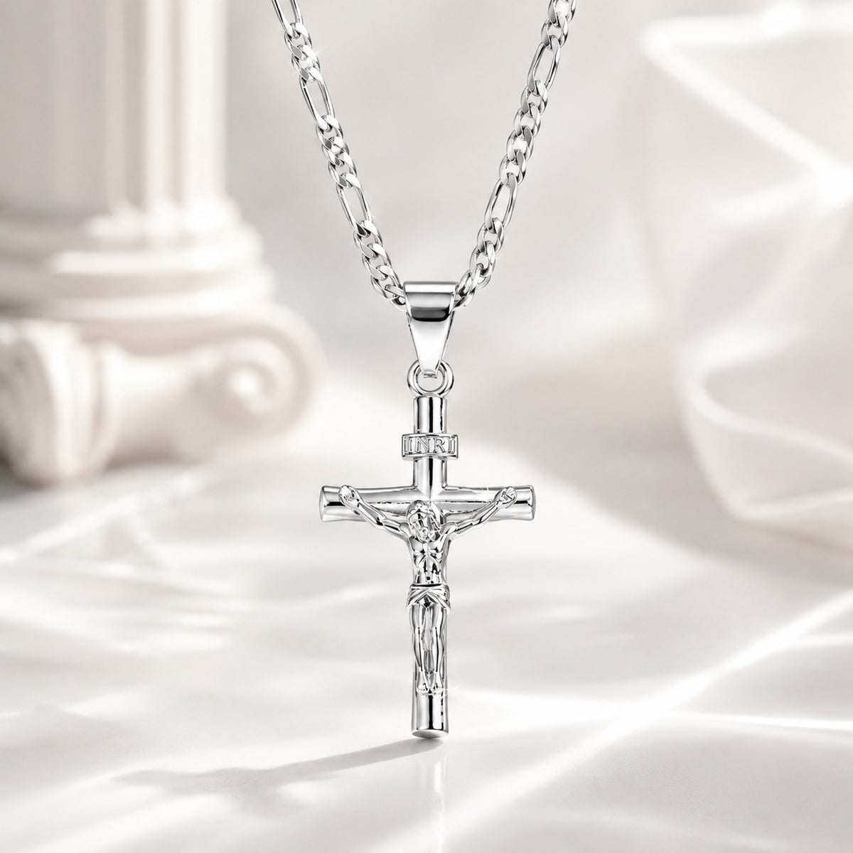 Sacred Grace INRI Crucifix Necklace – A Timeless Symbol of Faith