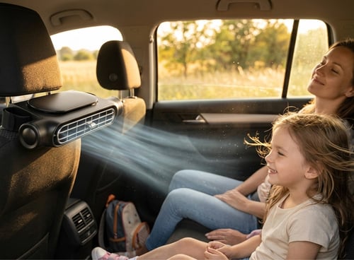 Hot Car? No Problem — Stay Cool with This Adjustable Seat Fan