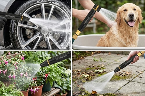 Heavy Duty Metal Hose Nozzle – Turn Your Garden Hose Into a Powerful Cleaning Tool